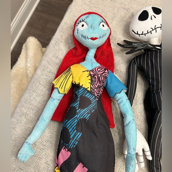 Jack Skellington and Sally 2ft plush dolls Nightmare Before Christmas, posable - Picture 2 of 12